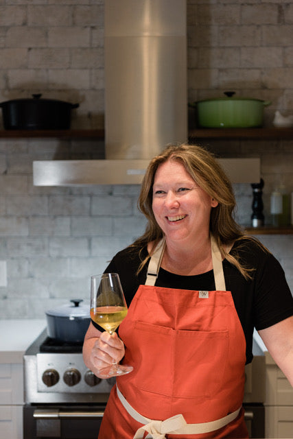 Jody O'Malley Headshot With Wine Glass